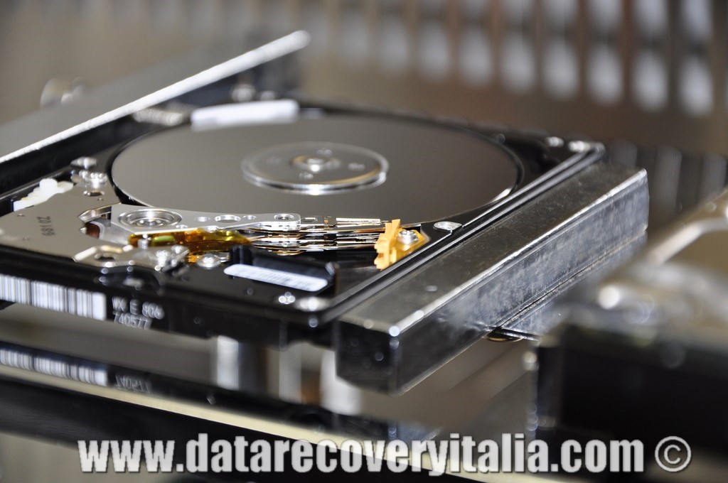 Testine incollate sui piatti dell'Hard Disk